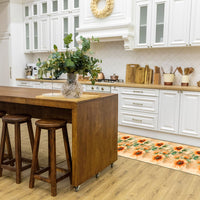 Passatoia Cucina Skin Girasole | Tappeto Antiscivolo Decorativo