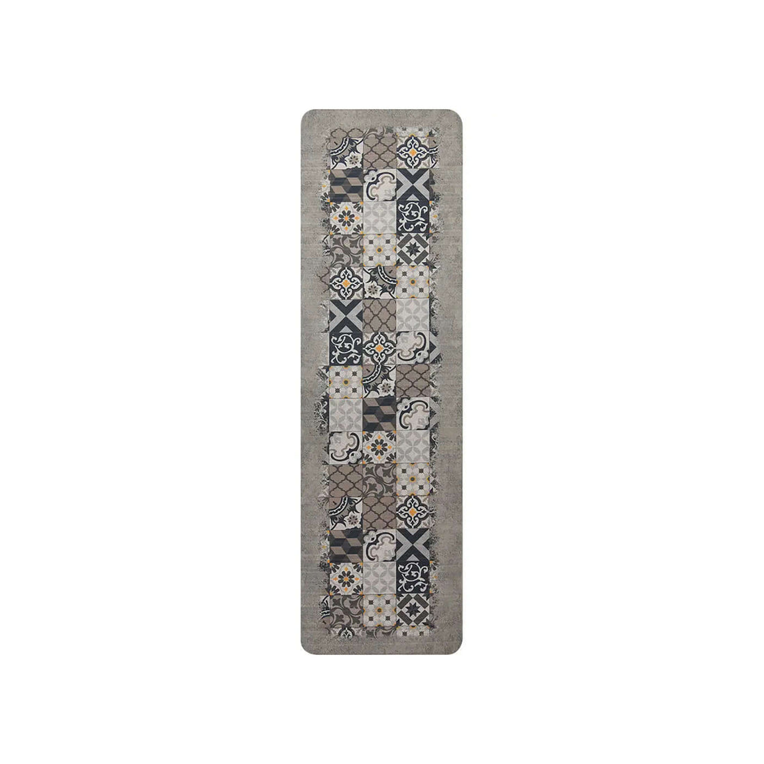 Kitchen Rug Gray Cement Tiles