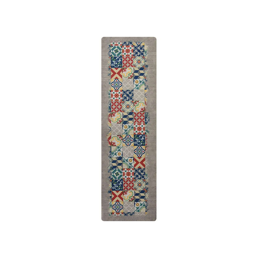 Kitchen Rug Multicolor Cement Tiles