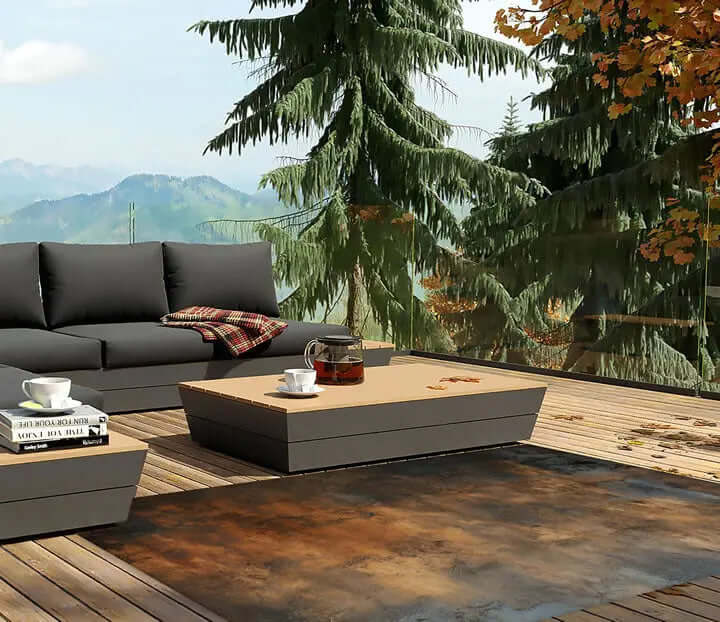 Arredamento Tappeto per esterno Ruggine Internoinpelle