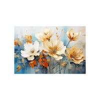 Skin Flowers on Canvas Rug