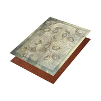 Tappeto Indoor Foglie con design moderno e retro in PVC nautico per comfort e aderenza.